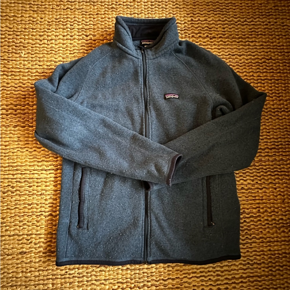 Blue Patagonia Full Zip Fleece Sz Men's Large